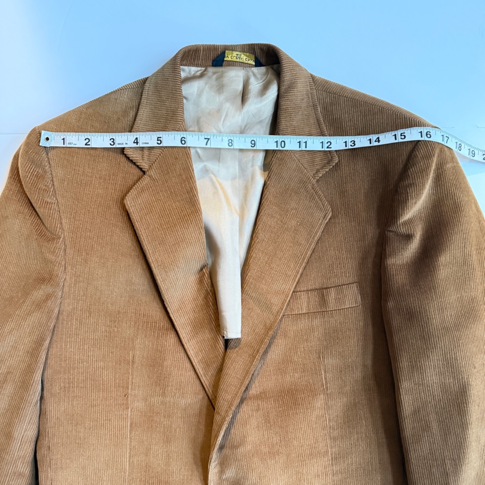 Haggar‎ Jacket Men's Vintage Corduroy Blazer in Dark Tan Size 40R - Picture 7 of 13